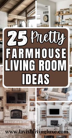 farmhouse living room Pretty Farmhouse, Kitchens Farmhouse, Cozy Farmhouse Living Room, Farmhouse Bedrooms, Farmhouse Living Room Ideas, Farmhouse Living Room Decor Ideas, Living Room Ideas Farmhouse, Farmhouse Living Room Decor, Best Farmhouse