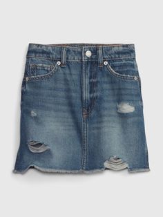 Kids High Rise Denim Skirt with Washwell | Gap High Rise Denim Skirt, Dead Bride, Weird Style, Future Wardrobe, Skirt Medium, Denim Skirts, Toddler Christmas, Pinterest Closet, Gap Kids