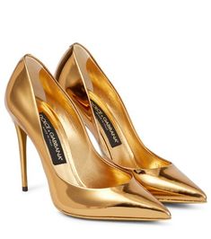 simple and refreshing Outfit | ShopLook High Heels For Girls, Dolce And Gabbana Heels, Heels 2023, Golden Colour, Gold Pumps, Bling Shoes, Fancy Shoes, Kinds Of Shoes, Gold Heels