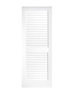 an open white shutter door on a white background