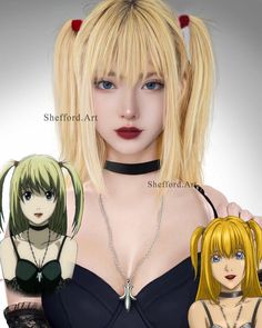 Misa Amane Realistic, Misa Amane Haircut, Misa Amane Makeup Tutorial, Misa Amane Hairstyle, Misa Makeup, Misa Amane Makeup, Anime Character Cosplay, Characters To Cosplay, Misa Amane Outfit