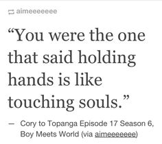 an ad with the words you were the one that said holding hands is like touching souls