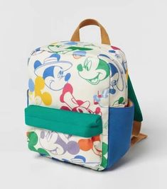 Multifunctional Mickey Mouse Print Backpack Main Material: Canvas True to size, please take your normal size. Mickey Mouse Backpack, Mickey Mouse Print, Mickey Mouse Donald Duck, Kindergarten Backpack, Cartoon Backpack, Mickey Mouse Cartoon, Mouse Print, Childrens Backpacks, Boys Backpacks