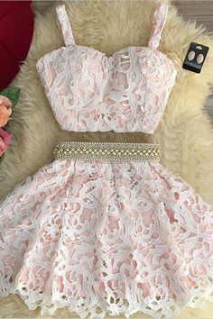 Pink Homecoming Dress, Lace Homecoming Dresses, Short Prom Dress, Dress Spaghetti, Prom Dresses Lace, Hoco Dresses, Homecoming Dress, Spaghetti Strap Dresses, Fancy Dresses