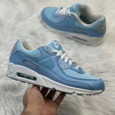 Item: Nike Air Max 90 Size: Men's U.S Size 8.5 Condition: Pre-Owned Gently Worn/Tried On 100% Authentic C-053569 Shoes Nike Air, Shoes Blue, Mens Sportswear, Nike Air Max 90, Shoes Nike, Blue Shoes, Air Max, Nike Air Max, Nike Men