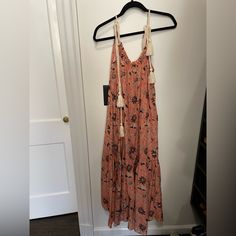 Never Worn Purchased From Shopbop. Peach Sleeveless Bohemian Maxi Dress, Peach Bohemian Sleeveless Maxi Dress, Peach Bohemian Dress For Beach, Peach Sundress Maxi Dress, Peach Sundress Maxi Dress For Beach, Bohemian Peach Dress For Vacation, Bohemian Peach Dress For The Beach, Bohemian Peach Beach Dress, Peach Bohemian Vacation Dress