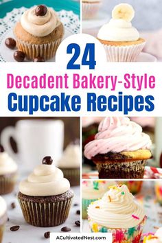 24 decadent bakery - style cupcakes that are delicious and easy to make