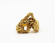 Sculptural ring from AW21-22 collection. available sizes : 56/7/8/9/10 Available in gold plated brass and sterling silver. Each piece is handmade and made to order and it may take up to 2-3 weeks for it to ship. If you need it sooner email us and we'll do our best . Matte Gold Brass Rings For Gift, Matte Gold Brass Rings As Gifts, Matte Gold 14k Rings For Gifts, Matte Gold 14k Gold Rings For Gift, Gold-tone Brass Rings For Gifts, Hand Cast Yellow Gold Open Ring Jewelry, Gold Hand Cast Open Ring Jewelry, Hand Cast Gold Open Ring, Gold Hand Forged Open Ring