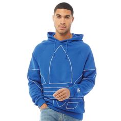 Aidas Originals Mens Big Trefoil Outline Hoodie Royal Blue/White Colour: Blue Never Used Product Detail: Adidas Originals Regular Fit Loopback Overhead Hoodie. Featuring Heritage Style And French Terry For Comfort. Ge0822 Textured Branding. 100% Cotton. 95% Cotton 5% Elastane. Lined Drawcord Hood. Raglan Sleeves. Ribbed Cuffs And Hem. Adidas Hoodie With Double-lined Hood For Streetwear, Adidas Streetwear Hoodie With Double-lined Hood, Blue Cotton Adidas Hoodie, Blue Adidas Sportswear Hoodie, Adidas Blue Hoodie Sportswear, Adidas Blue Sweatshirt For Winter, Blue Adidas Hooded Sweatshirt, Adidas Blue Winter Sweatshirt, Blue Hooded Adidas Sweatshirt