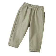 Toddler Children's Solid Color Pocket Woven Pants Children's Boutique Suppliers - PrettyKid Spring Green Wide Leg Chinos, Green Chinos With Pockets For Spring, Spring Green Straight Leg Harem Pants, Green Casual Summer Chinos, Casual Green Summer Chinos, Green Cotton Cargo Pants, Plain Cotton Pants For Spring, Green Spring Chinos With Pockets, Green Spring Chinos