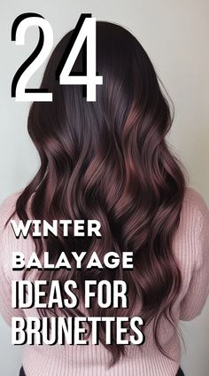 These beautifully blended highlights will give your hair a fresh, natural-looking glow perfect for the season. #BrunetteBalayage #WinterHairInspo #BalayageIdeas"