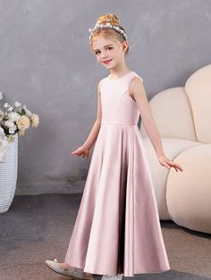 Sleeveless Satin Junior Bridesmaid Dresses Jade Bridesmaid Dresses, Dress For Kids, Junior Bridesmaid Dresses, Junior Bridesmaid, Your Special, Kids Dress, Special Day, Bridesmaid Dresses, Comfort Fit