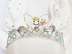 "DO NOT COPY - ORIGINAL DESIGN BY LIKE THE STARS, 2020 Tooth Fairy Crown Headband, Tooth Fairy Costume Cosplay Outfit, Tooth Fairy Gift, Tooth Fairy Pillow, Personalized Tooth Fairy Keepsake Rhinestone metal crown- fits baby toddler kids and adults! Very Comfortable to wear - just like regular headband - fit all Designed FOR MAXIMUM COMFORT With this Especially Design your princess can wear it all day long with no worries that it will fall down and that will not be Comfortable. This headband gre Tooth Fairy Crown, Fairy Photo Shoot, Fairy Crowns Diy, Tooth Fairy Costume, Princess Belle Party, Princess Tiana Costume, Tooth Fairy Costumes, Tiana Costume, Tooth Fairy Gifts