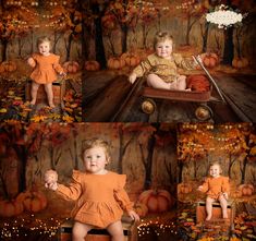 Fall Indoor Photoshoot Setup, Toddler Halloween Photoshoot, Baby Christmas Photography, Fall 1st Birthdays, Baby Shadow Box, 1st Birthday Photoshoot, Baby First Halloween