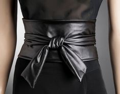 Very SOFT elastic wide black belt. Made from effective fabric, looks like faux leather. Have a look at the same belt in Infinity Style here: https://www.etsy.com/listing/89109475/leather-look-wide-black-belt-fabric-belt?ref=shop_home_active_4 Note: it's not from faux leather! Harness Fashion, Feb 25, Sleeved Wedding, Bridal Jacket, Glam Outfit, Wide Leather Belt, Black And White Style, Leather Harness, Sewing Design