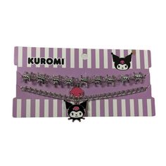 Kuromi 2 Piece Choker Set Kuromi By Sanrio Nwt New To Poshmark? Use My Code Thing1mandi When You Register For A $10 Posh Credit To Use Towards Your First Purchase! Feel Free To Make A Bundle With Any Other Items In My Closet. There Is A 10% Discount On Bundles Of 2 Or More Items. Offers Are Welcome. Sanrio Jewelry, Kitty Room, Hello Kitty Room Decor, Hello Kitty Rooms, School Things, Choker Set, Pretty Jewellery, Necklace Bracelet, Cute Jewelry