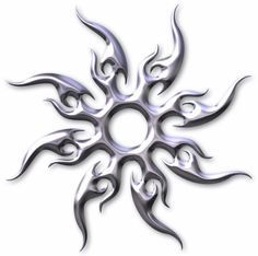 an artistic design is shown in the shape of a sunburst or snowflake