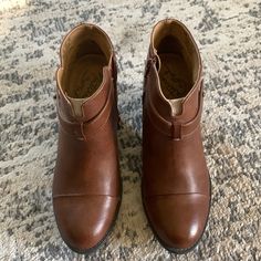 Brand New Brown Booties By Natural Soul Size 8 Brown Closed Toe Synthetic Booties, Brown Synthetic Round Toe Booties, Brown Synthetic Ankle-high Booties, Soul Shoes, Brown Booties, Shoes Booties, Boots Booties, Bootie Boots, Ankle Boots