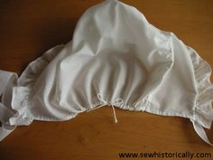 How To Sew An Authentic Mid-Victorian Day Cap - Tutorial - Sew Historically Married Women, Bonnet Pattern, Victorian Hats, Bonnet Cap, Victorian Costume, Seam Allowance, Cap Patterns, Victorian Dolls, Cheap Fabric