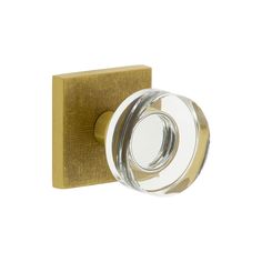 an image of a door handle with glass knob