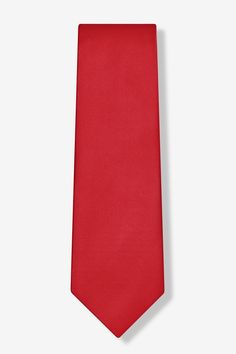 Extra Long ties- Ties.com Solid Black Tie With Satin Finish, Red Standard Tie For Formal Occasions, Red Formal Neckwear Standard Tie, Red Standard Tie For Black Tie Events, Elegant Red Standard Tie, Classic Red Standard Tie, Solid Color Party Tie With Satin Finish, Solid Satin Finish Tie For Party, Classic Red Neckwear With Ties