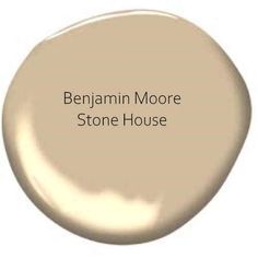 a white paint with the words, benjamin moore stone house