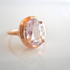 Oval Morganite Ring Morganite Engagement Ring Alternative Oval Morganite Ring, Morganite Engagement, Right Hand Rings, Morganite Engagement Ring, Morganite Ring, Alternative Engagement Rings, Morganite, Custom Rings, Engagement Rings