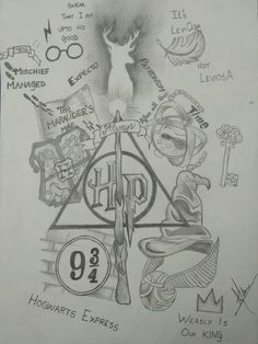 a drawing of harry potter's hogwarts express