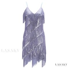 Lasaky - Glamorous Sequin Fringed Evening Party Dress for Dance Performances and Special Occasions Dress For Dance, Dresses For Formal Events, Resort Maxi Dress, Performance Outfits, Elegant Attire, Latin Dance Dresses, Fringe Dress, Dance Performance, Evening Party Dress