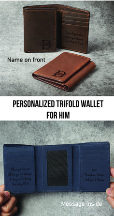 Personalized Wallet • Wallet For Men • Wallet For Him • Wallet For Dad Father's Day • Father's Day Gift For Dad • Personalized Gifts For Dad • Personalized Gifts For Dad From Daughter • Custom Gifts For Dad • Gifts For Dad From Daughter • Gifts For Dad From Son • Gifts For Dad From Toddler Son • New Dad Gifts • First Time Dad Gifts • Father's Day Gift For New Dad • First Father's Day Gifts • Father's Day Gift For New Dad • Father's Day Gifts For First Time Dads Personalized Brown Trifold Wallet For Father's Day, Personalized Trifold Wallet For Father's Day, Gifts For Dad From Toddler, Gifts For First Time Dads, Gifts For Dad From Son, New Dad Gifts, Gifts For Dad From Daughter, First Time Dad Gifts, Gift For New Dad