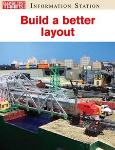 a model train set is shown with the words build a better layout