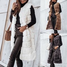 Fur Waistcoat, Sleeveless Vest Jacket, Waistcoat Woman, Womens Faux Fur Coat, Womens Coats, Vest Waistcoat, Coat Winter, Outwear Jackets, Suzhou