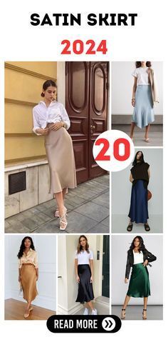 Wedding Guest Satin Skirt, Skirts Trend 2024, Casual Satin Skirt Outfit, Satin Skirt Outfit Ideas, Satin Skirt Outfit Spring, Blue Silk Skirt Outfit