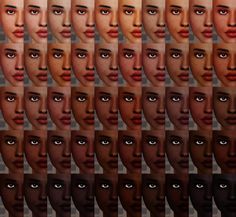 many different faces are shown in the same image, each with their own individual's eyes