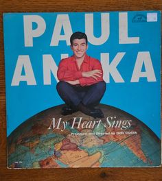 the cover of paul anka's album, my heart sings