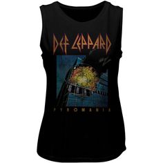 Def Leppard Pyromania, Unique Women Tops, Rock Band Tees, Band Outfits, Womens Muscle Tank, Muscle Tank Top, Women's Muscle, Best Tank Tops, Heavy Metal Bands