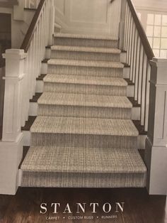 the stairs in this house are clean and ready for us to walk down them,