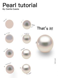 pearls are arranged in different sizes and shapes, with the words pearl tutor written below them