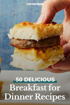 <p>Breakfast is the most important meal of the day—no matter what time it's served. </p> Biscuit Sliders, Breakfast For Dinner Recipes, Quick And Easy Breakfast Recipes, Breakfast Sushi, Breakfast Sliders, Breakfast Nachos, Easy Breakfast Casserole, Easy Breakfast Casserole Recipes, Breakfast Slider