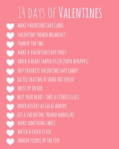 a pink valentine's day card with the words 11 days of valentines on it