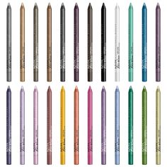 Epic Wear Eyeliner Sticks, Waterproof Pencil | NYX Professional Makeup Eye Crayon Makeup, Nyx Epic Wear Liner, Stick Eyeliner, Nyx Eyeliner, Graphic Eyes, Waterproof Eyeliner Pencil, Pretty Life, Graphic Eyeliner, Colored Eyeliner