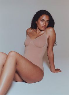 SHAPEENHANCE™ FULL-BUM BODYSUIT | Aritzia Bodysuit Aritzia, Sweatpants Fit, Shapewear Bodysuit, Natural Curves, Dress 16, Bike Shorts, Shapewear, Sweetheart Neckline, Denim Skirt