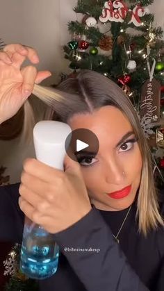 78K views · 18K reactions | ❄️☃️🎅🏻

holiday hairstyle save for later 🤝

#hairstyle #hairtutorial | Bilintina MakeUp Holiday Hairstyles, Aesthetic Hair, Hair Tutorial, Hair Styles, Makeup, Hair, Instagram, Make Up