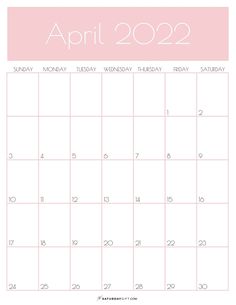 a calendar for the month of february with pink and white stripes on it's side