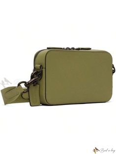 Bird in Bag - Green Coach Bag with Slim Crossbody Design Olive Travel Bag With Detachable Strap, Olive Crossbody Travel Bag, Olive Bags With Detachable Strap For Daily Use, Olive Crossbody Bag With Removable Pouch, Olive Crossbody Bag With Detachable Strap, Olive Crossbody Bag With Adjustable Strap, Green Rectangular Shoulder Bag For Everyday Use, Green Everyday Rectangular Shoulder Bag, Modern Olive Shoulder Bag