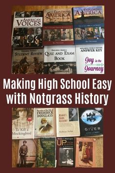 the cover of making high school easy with notgrasss history, including books and cds