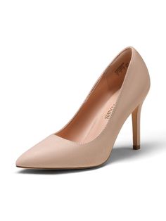 Enter a world of sophistication and elegance with the Dream Pair Women's Pump Shoes. Featuring an exclusive closed-toe design and luxurious high heels, these shoes offer a sophisticated finish for any outfit. Perfect for an evening of tasteful dress, look your best with these stylish pumps. Color: Solid Colors Type: Pumps Toe: Point Toe Pattern Type: Plain Heels: Stiletto Heel Height: 4-inch Size Fit: True To Size Elegant Synthetic Heels, Medium Width, Elegant High Heel Synthetic Heels, Elegant Synthetic High Heels, Elegant Medium Width Synthetic Heels, Elegant Synthetic Heels, Elegant Synthetic Heels With Wrapped Heel, Elegant Synthetic Heels With Sculpted Heel, Elegant Heels With Sculpted Heel, Elegant Pointed Toe Synthetic Heels