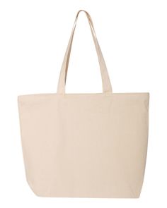 a white canvas bag on a white background