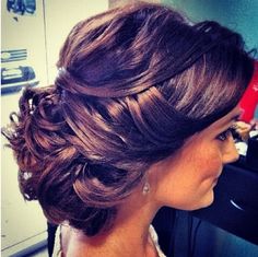 how pretty is this? and its perfect for long hair!pretty updo hairstyle Loose Updo, Hair Done, Bohol, Wedding Updo, Formal Hairstyles, Homecoming Hairstyles, Hair Dos