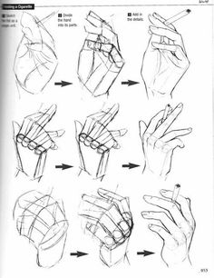 the instructions for how to draw hands